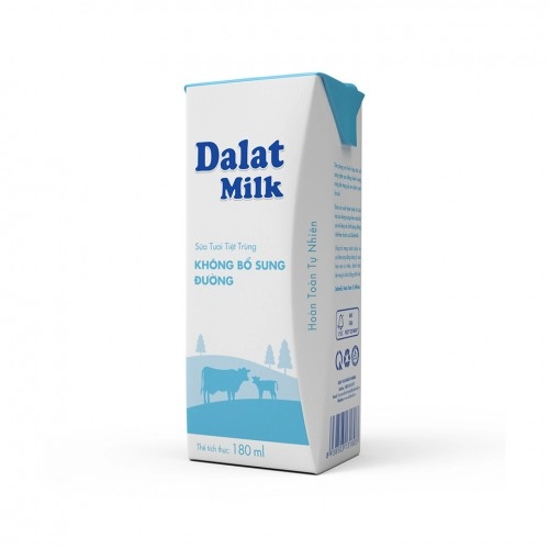 Sữa Đà Lạt Milk không đường 180ml  Sữa Đà Lạt Milk không đường 180ml
